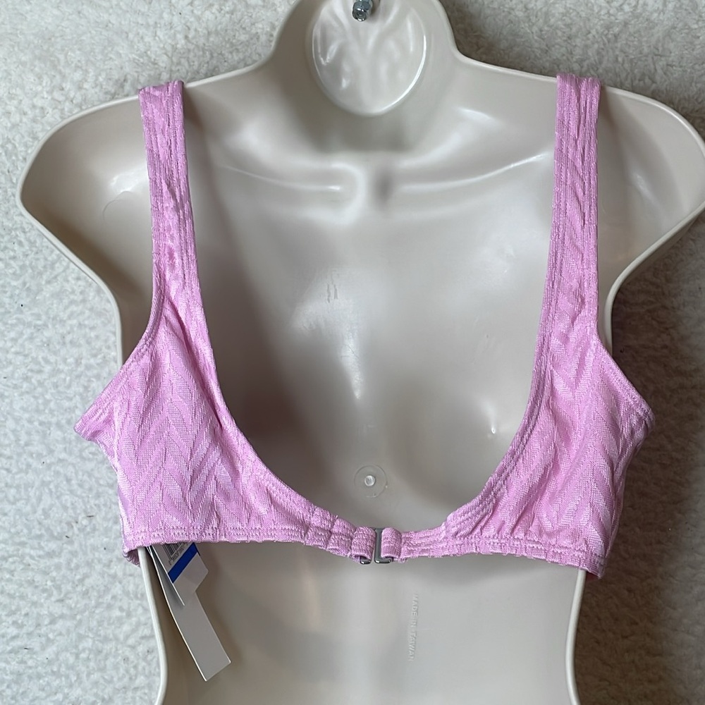 NWT Salt + Cove Womens Scoop Neck Pink Bikini Swim Top SIZE JUNIORS LARGE - Picture 3 of 6